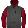 Custom-hoodie-Maroon-grey