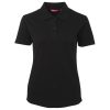 Custom Womens Polo Shirt Black