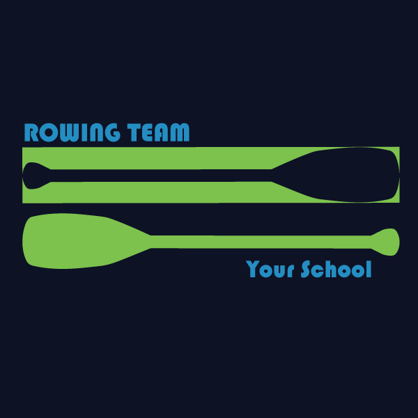 Rowing team print design