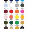 Custom hoodie colour swatches
