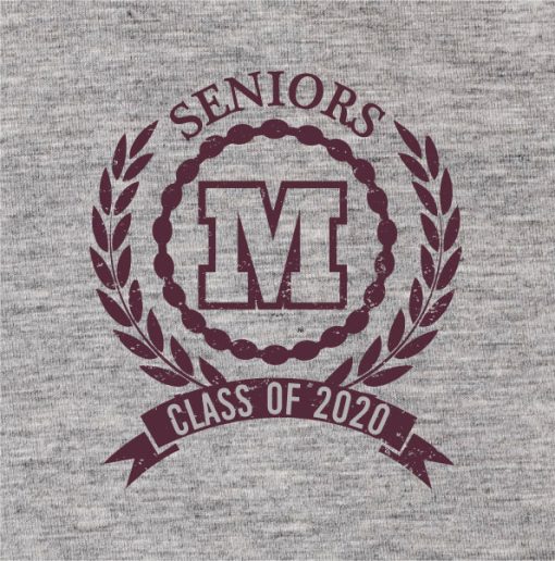 Seniors class of 2020 hoodie logo