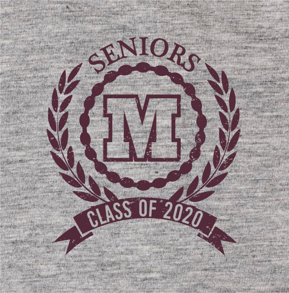 Seniors class of 2020 hoodie logo